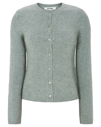 Soft Rebels - SRCamilla Cardigan Strik - Puritan